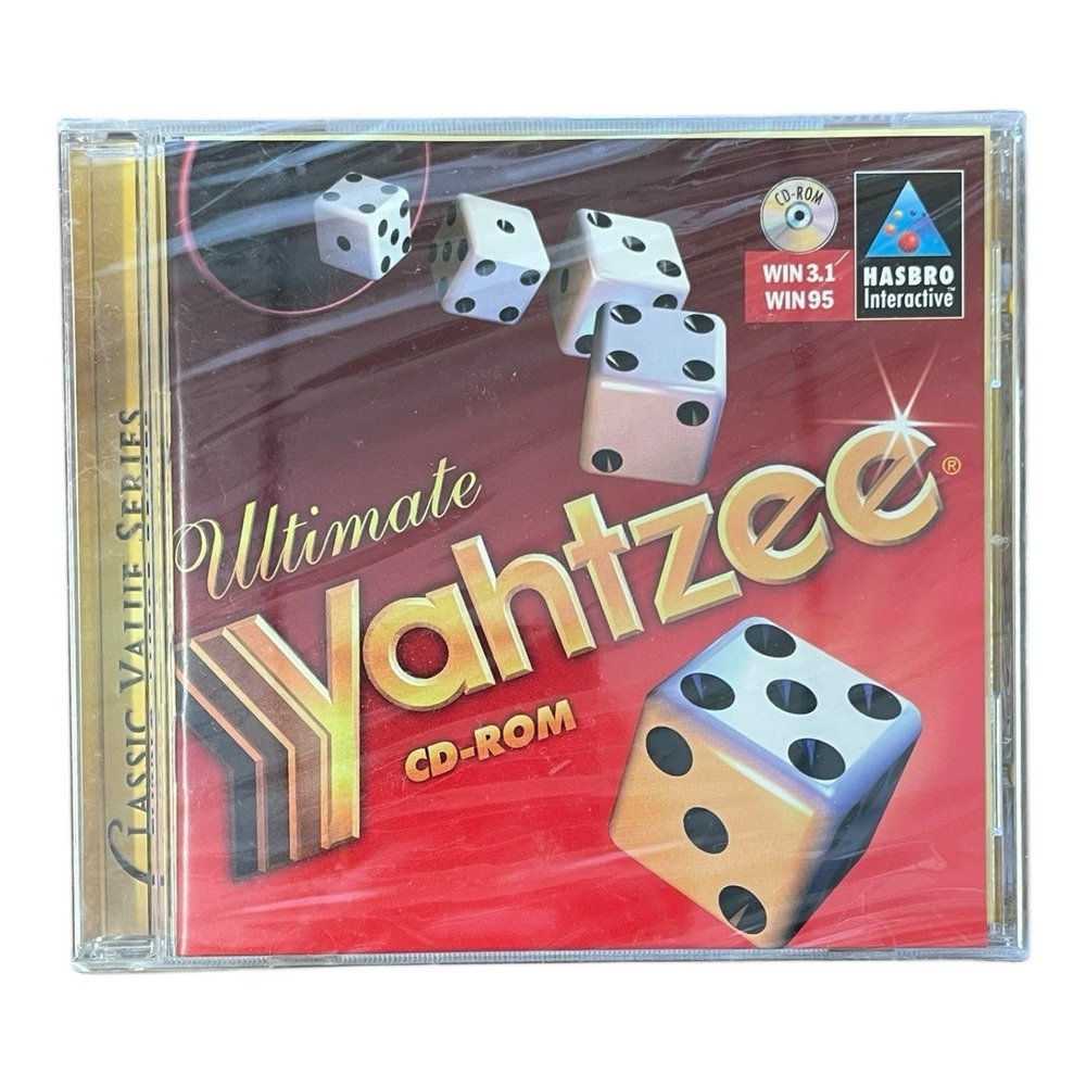 Ultimate Yahtzee Classic Value Series CD-ROM Sealed